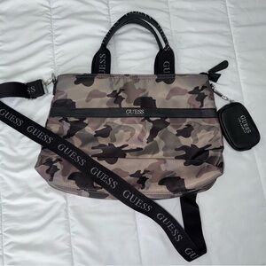 GUESS Woman's Camouflage Tote Bag